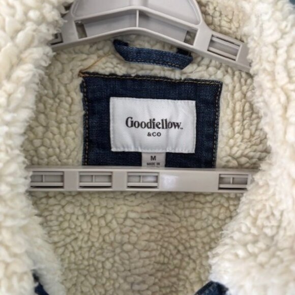 Goodfellow & Co Blue Denim Jacket with Cream Lining - Picture 6 of 7